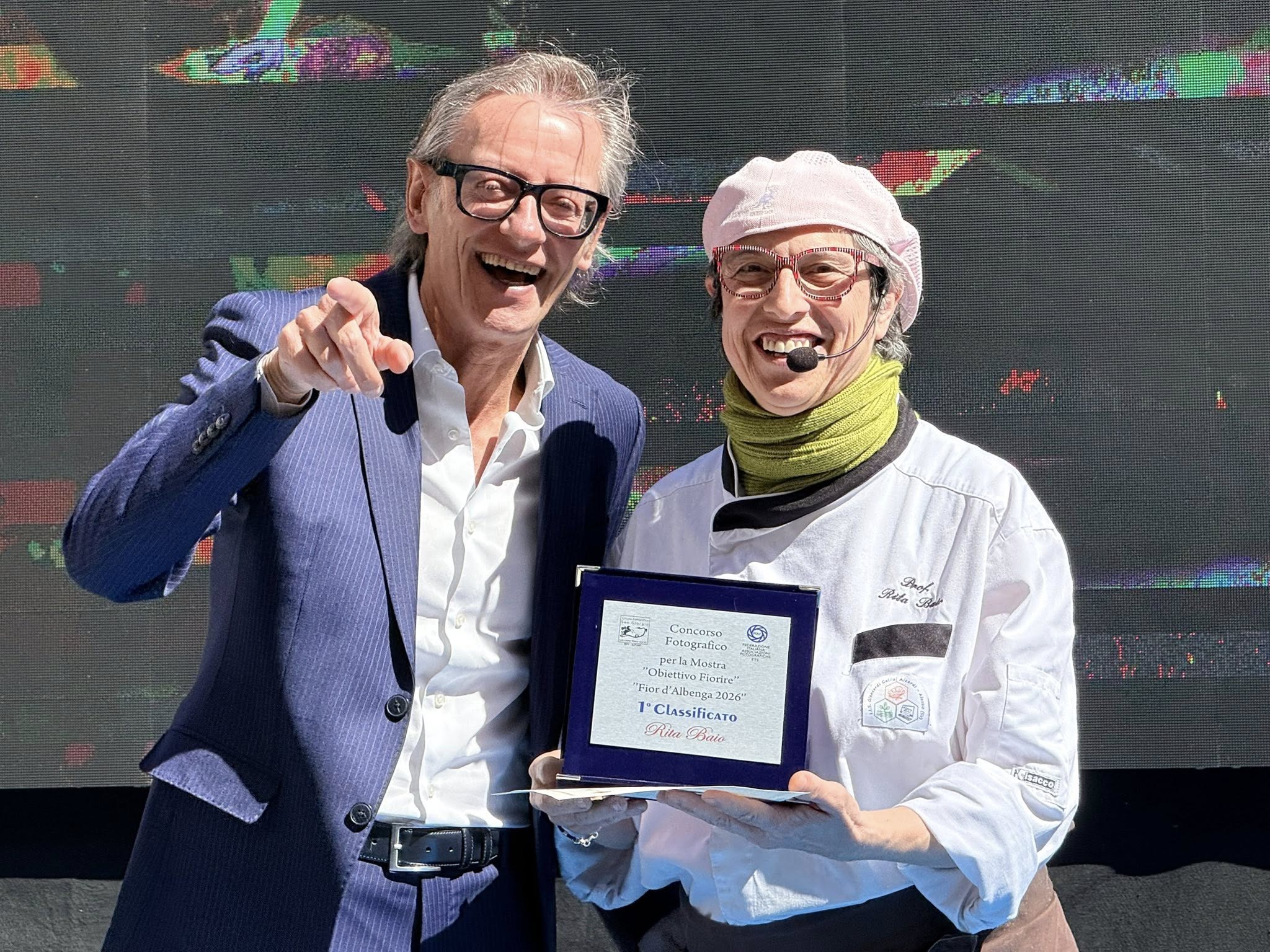 istanti della cerimonia di premiazione