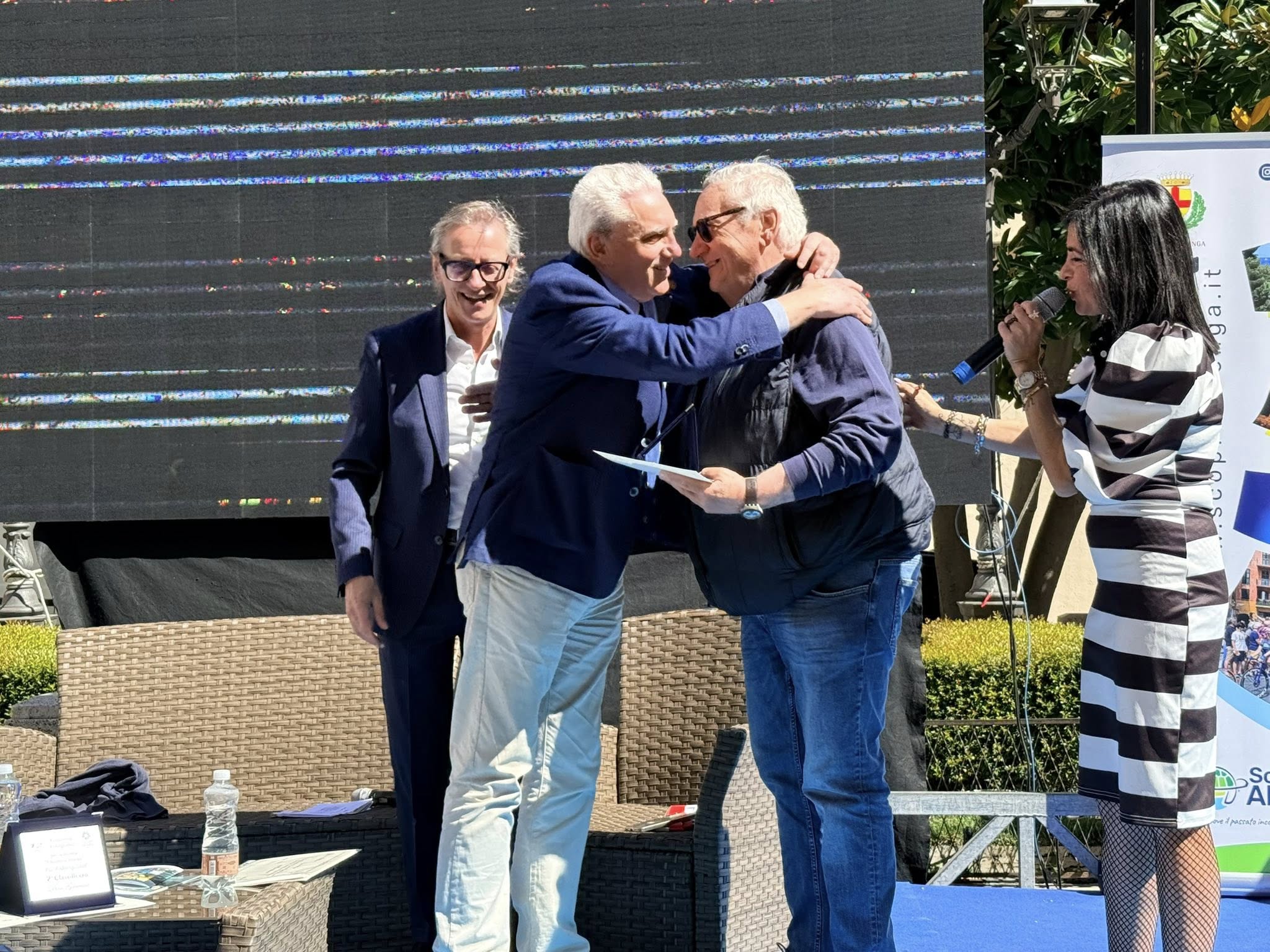 istanti della cerimonia di premiazione