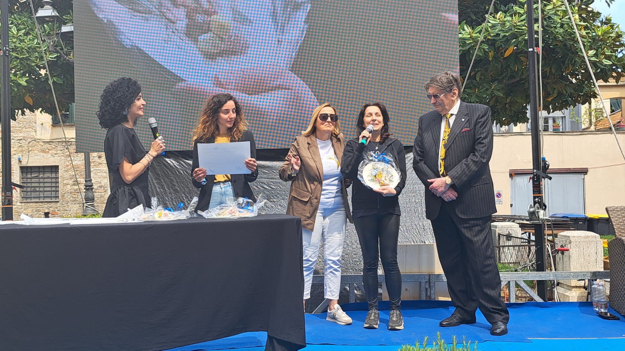 Momenti della cerimonia di premiazione