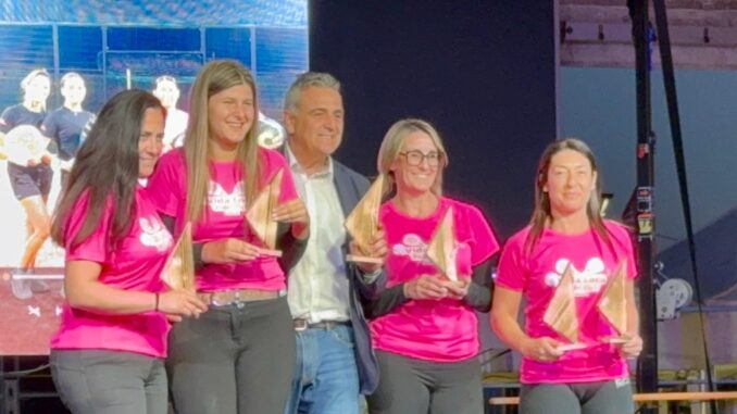 la premiazione sul palco