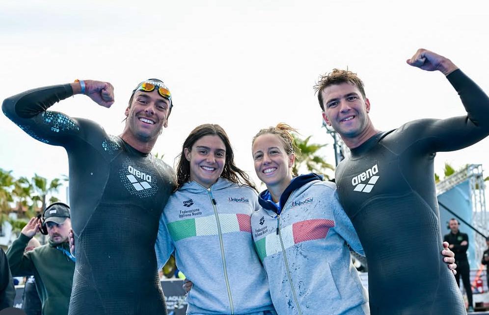 Andrea Filadelli e i compagni di medaglia a fine gara