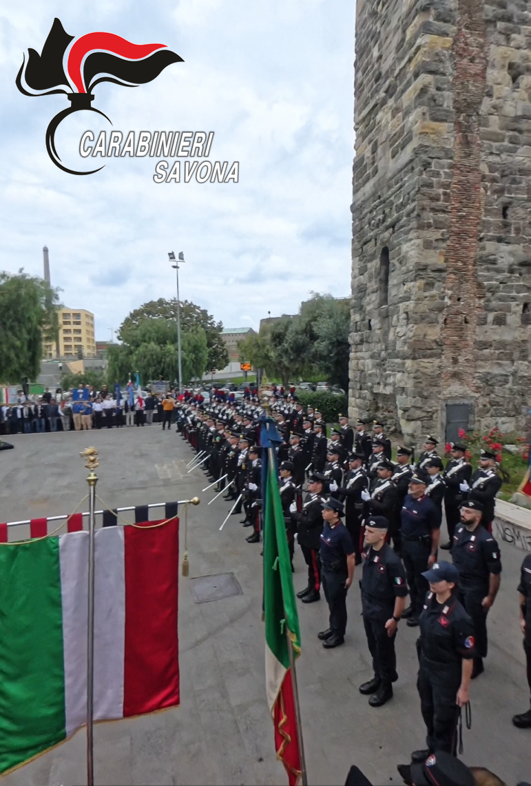 Carabinieri cerimonia a Savona