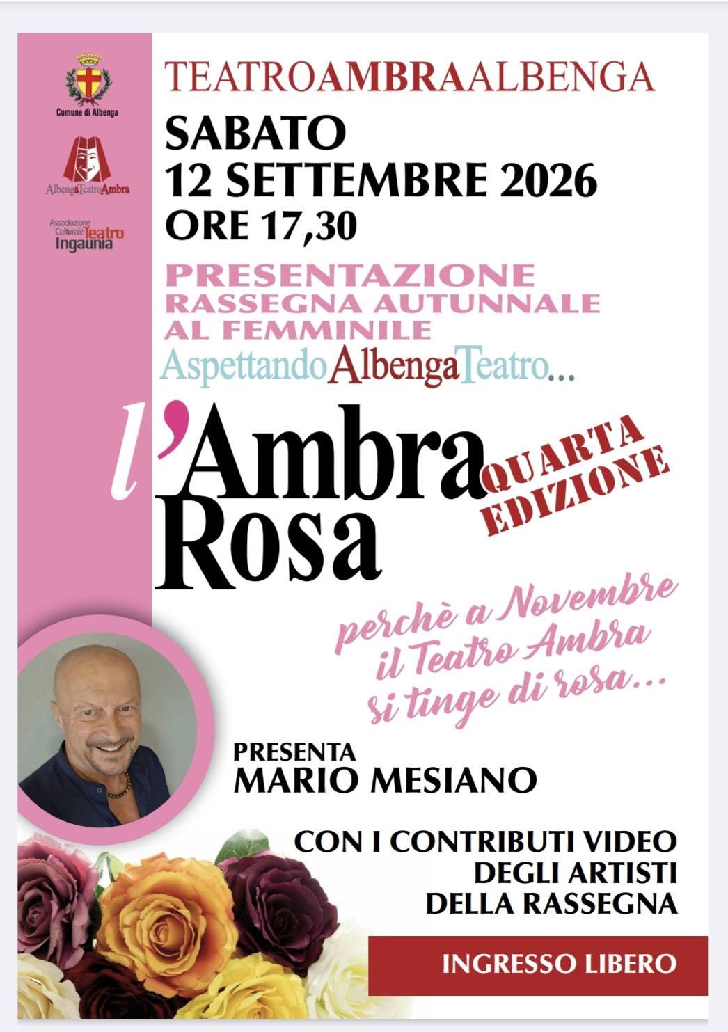Al Teatro Ambra la quarta edizione di “Ambra Rosa”